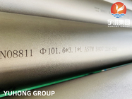 Nickel hợp kim trao đổi nhiệt Boiler ống Incoloy ống ASME B407 UNS N08810 Inconel SMLS ống 88.9 * 3.05 * 10452MM