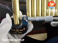 Ống liền mạch hợp kim đồng niken ASTM B111 C44300 Ống đồng thau Bộ tản nhiệt làm mát máy phát điện