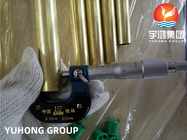 Ống đồng niken ASTM B111 C70600 C68700 C44300 Bộ trao đổi nhiệt ống nước liền mạch bằng đồng thau, bình ngưng
