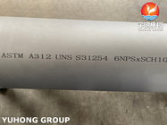 ASTM A312 UNS S31254, 254SMO Ống không thắt bằng thép không gỉ kép cho nhà máy dầu khí
