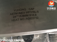 Độ dày lớn Nắp thép không gỉ ASTM A403 WP304L