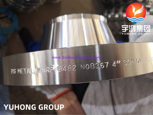 ASTM B462 hợp kim Al6XN, UNS N08367 WNRF Phân thép hợp kim niken CL3000 cho dầu và khí đốt