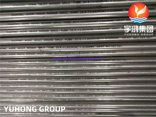 ASME SB163 Inconel 600 / UNS N06600 ống trao đổi nhiệt liền mạch hợp kim niken