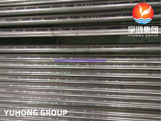 ASME SB163 Inconel 600 / UNS N06600 ống trao đổi nhiệt liền mạch hợp kim niken