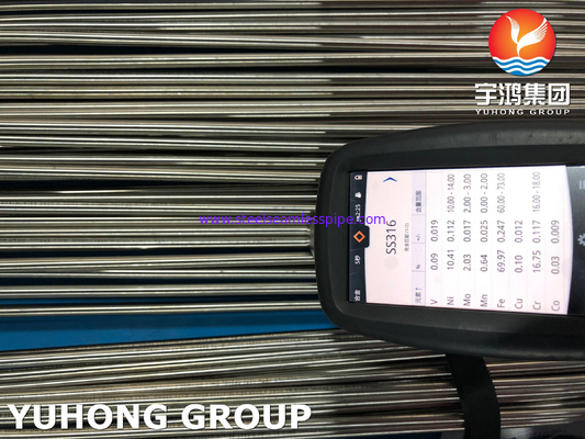 ASTM A270 TP316L Thép không gỉ ống vệ sinh không may bề mặt sáng