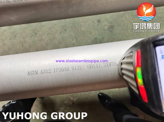 ASTM A312 TP304H Thép không gỉ liền mạch Ứng dụng nhiệt độ cao cán nguội