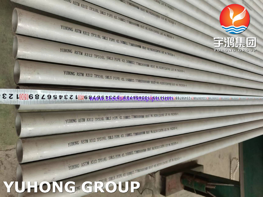 ASTM A312 TP316L Austenitic Ống thép không gỉ liền mạch cán nguội