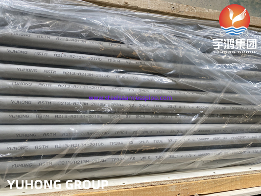 ASME SA213 TP304/304L 1.4301/1.4307 ống trao đổi nhiệt liền mạch bằng thép không gỉ