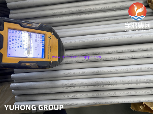 ASME SA213 TP321 1.4541 ống trao đổi nhiệt không gỉ