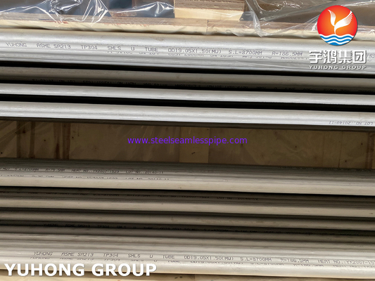 ASME SA213 TP304/304L ống u cong liền mạch thép không gỉ cho máy trao đổi nhiệt