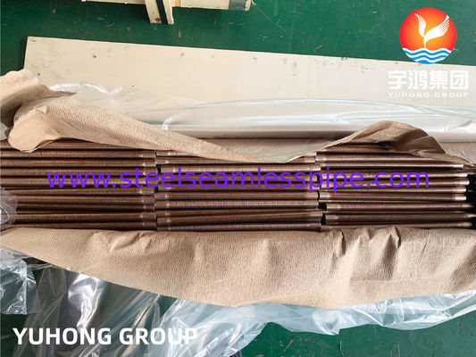 Bơm đồng hợp kim - Loại vây thấp, B111 C70600 O61 cu70/ni30 Đồng hợp kim cho máy làm mát không khí