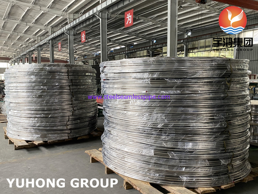 Bụi cuộn thép không gỉ sơn, ASTM A213 / A269 SS304 / SS316L