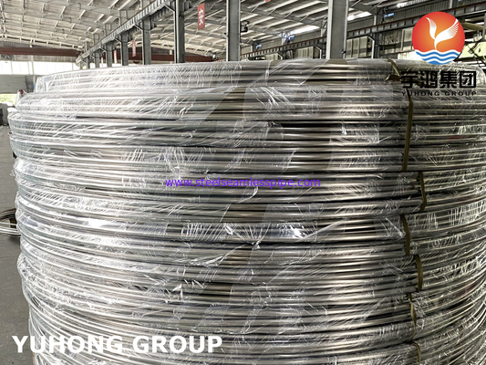 Bụi cuộn thép không gỉ sơn, ASTM A213 / A269 SS304 / SS316L
