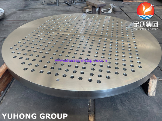 ASTM A182 F316 Bảng ống kính lớn thép không gỉ đúc cho các thành phần trao đổi nhiệt