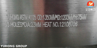 ASTM A105 Thép carbon trượt trên mặt phẳng Mặt bích sơn đen rèn