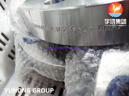 ASTM A182 F347 Stainless Steel Weld-Neck Flange, RF / RTJ Face Cho ứng dụng nhiệt độ cao