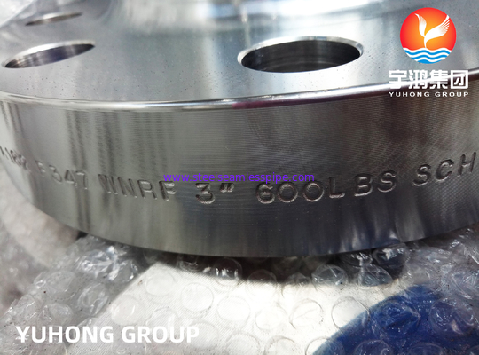 ASTM A182 F347 Stainless Steel Weld-Neck Flange, RF / RTJ Face Cho ứng dụng nhiệt độ cao
