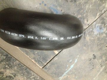 Carbon thép buttweld phụ kiện dài bán kính 180 Return uốn, Đen Tranh