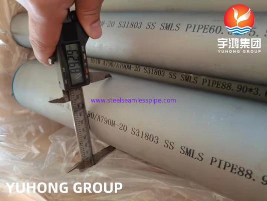 Ống thép không gỉ siêu song song ASTM A928 / ASTM A790 UNS S32750 ( 2507)