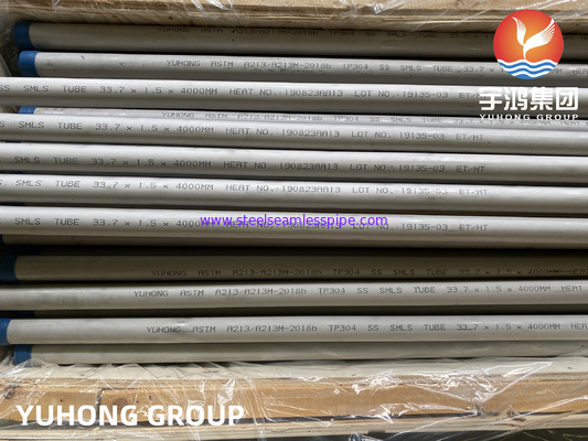 ASTM A213 TP304 1.4301 Bụi liền mạch Austenitic cho nhiệt độ cao