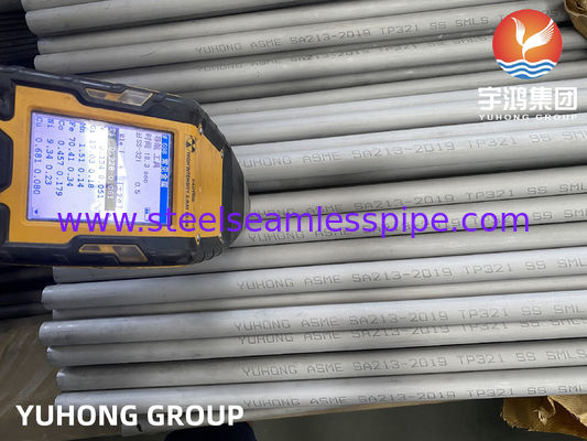 ASTM A213 TP321 Bụi không may bằng thép không gỉ có khả năng chống ăn mòn cho các ứng dụng trao đổi nhiệt nhiệt độ thấp