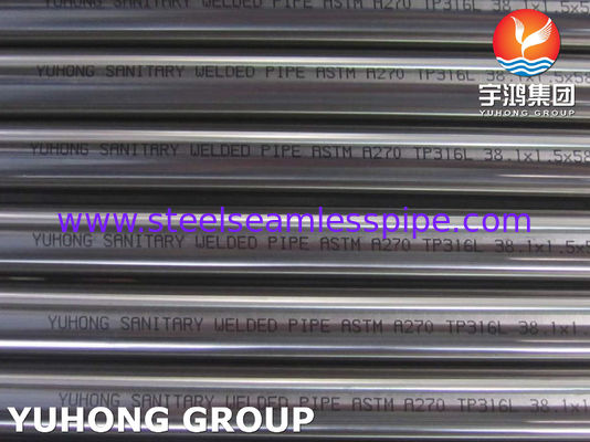 Ống liền mạch bằng thép không gỉ vệ sinh ASTM A270 TP316L với bề mặt được ủ sáng và chống ăn mòn