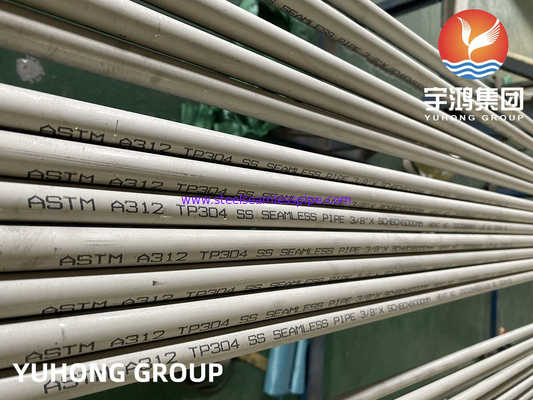 ASTM A312 TP304 Bụi không may thép không may