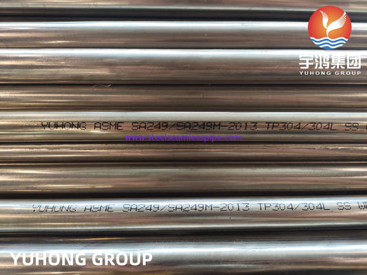 ASME SA249 TP304 304L SUS304 1.4301 Bụi hàn cho nồng nhiệt nồi hơi