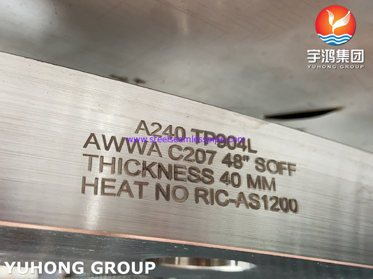 ASTM A240 F904L / UNS N08904 AWWA C207 Phân loại vòng cho dịch vụ nước