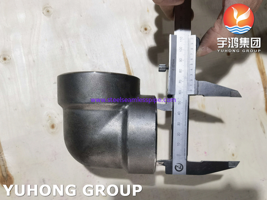A182 F53 Socket Weld Elbow, UNS S32750 Super Duplex Stained Forged Fitting