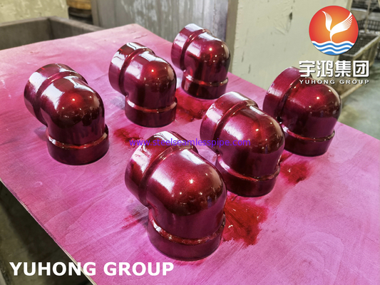 A182 F53 Socket Weld Elbow, UNS S32750 Super Duplex Stained Forged Fitting