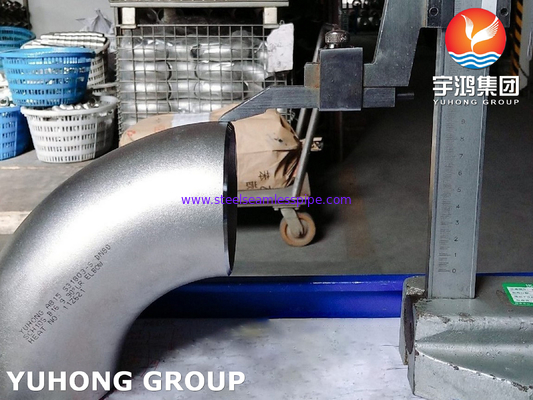 ASTM A815 S31803-S Khuỷu tay lắp thép song công B16.9 cho đường ống PT có sẵn