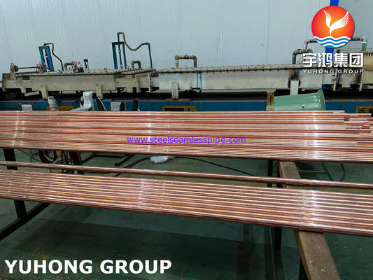 ASTM B111 UNS C12200 / CW024A ống đồng liền mạch, ống trao đổi nhiệt DHP
