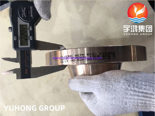 ASTM B151 C70600 2.0872 Đồng hợp kim Cu-Ni rèn ván dây chuyền hàn RF B16.5