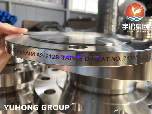 A182 F316L Vòng lót mù thép không gỉ, được sử dụng trong hệ thống đường ống áp suất, B16.5 / AS2129 Bảng D
