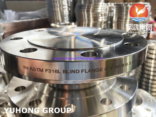 A182 F316L Vòng lót mù thép không gỉ, được sử dụng trong hệ thống đường ống áp suất, B16.5 / AS2129 Bảng D