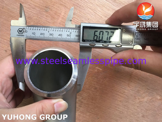 Lắp ống thép không gỉ ANSI B16.9 ASTM B366 WP904L Khuỷu tay 90 độ LR