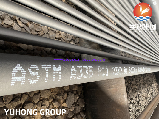 Ống thép hợp kim ferit A335 P11 liền mạch, hoàn thiện nóng và khả năng hàn tốt, dùng cho đường ống hơi và nồi hơi