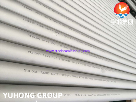 ASME SB677 N08904 TP904L 1.4539 ống SMLS Austenitic cho dầu và khí đốt