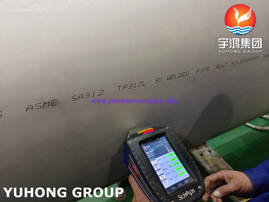 ASME SA312 TP317L 1.4438 ống hàn cho dịch vụ nhiệt độ cao