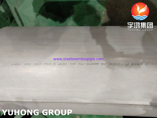 ASME SA312 TP317L 1.4438 ống hàn cho dịch vụ nhiệt độ cao