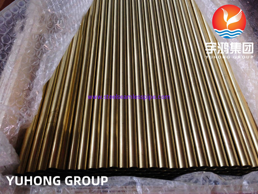 ASTM B111 ASME SB111 C70600 Vàng Nickel ống liền mạch cho máy làm mát không khí