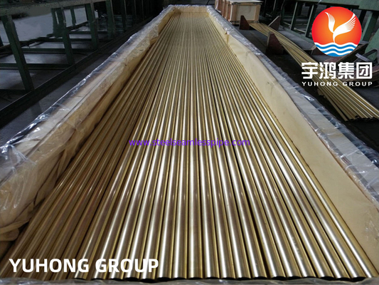 ASTM B111 ASME SB111 C70600 Vàng Nickel ống liền mạch cho máy làm mát không khí