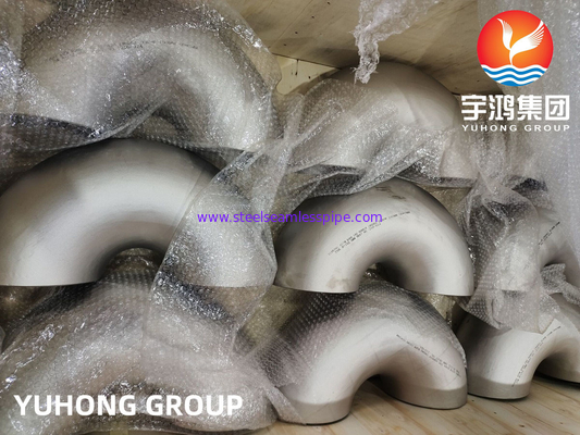 ASTM B366 AL6XN NO8367 Hợp kim niken Mông hàn Lắp khuỷu tay 90Deg