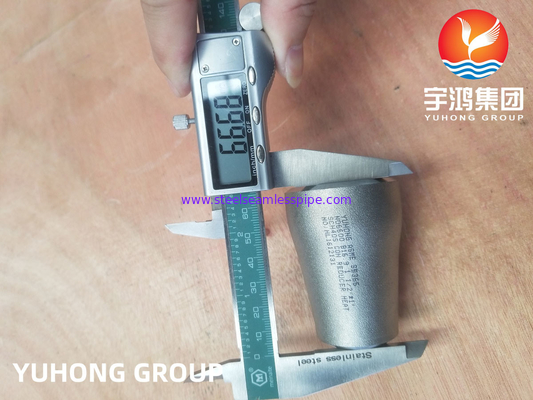 Buttweld ASME SB366 N06600 2.4816 Inconel 600 Máy giảm tập trung