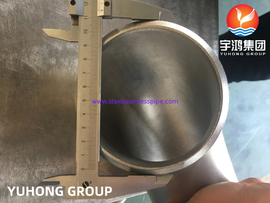 ASTM A403 WPS31254 / 254SMO Khuỷu tay bằng thép không gỉ song công Khuỷu tay 45 độ LR