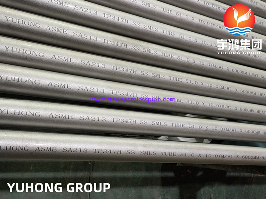 A213 TP347H Bụi không may thép không gỉ cho máy trao đổi nhiệt hóa học