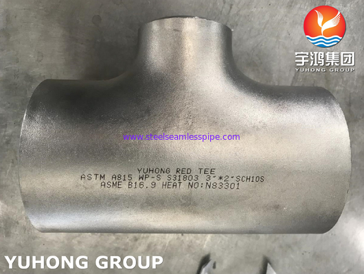 Phụng cắm ống thép képlex Reducer Tee B16.9 ASTM A815 UNS S31803