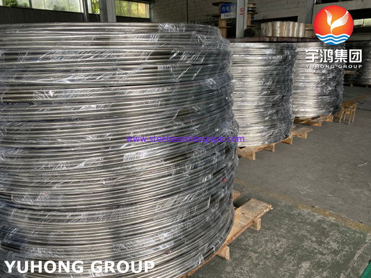 ASTM A269 TP316L ống cuộn không may bằng thép không gỉ, ống cuộn BA