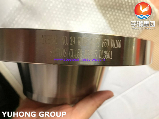 SA182 F60 / UNS S32205 Mặt bích thép song công rèn, mặt RF hàn cổ ANSI B16.5, cho thiết bị xử lý nước thải